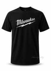 Milwaukee Style T-Shirt 2 Pack Red & Black 100% Cotton | Mechanic Work Shirt