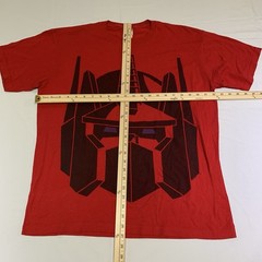 Bay Island Sportswear Mens Red Transformers T-Shirt XL Optimus Prime