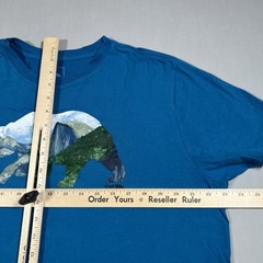 The North Face Men’s L Teal Blue Bear Mountain Graphic T-Shirt Yosemite Cotton