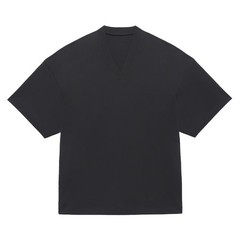adidas Fear Of God Athletics V Neck Short Sleeve T-Shirt Mens Black Casual Tops
