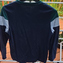 Urban Pipeline SuperSoft Men’s Blue Green Gray Colorblock Long Sleeve Tee Size L