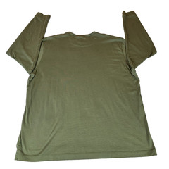 Left Coast Tee Men’s XXL Long Sleeve Pima Cotton Olive Green Luxury Basic Peru