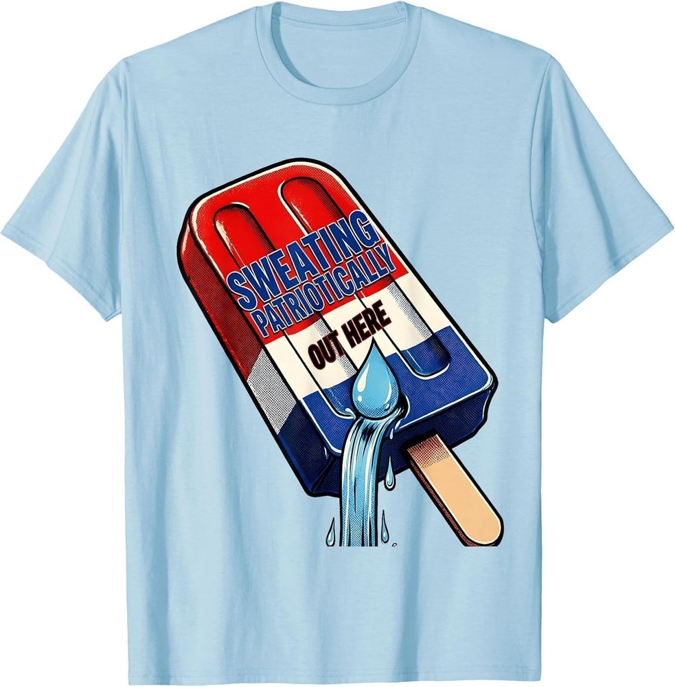 Sweating Patriotically Funny Fourth of July Unisex T-Shirt