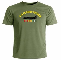 A-4 Skyhawk with Vietnam Service Ribbons T-Shirt Officially Licensed