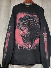 ​The Passion of the Christ Movie Shirt Long Sleeve Vtg Style Black Made To Order