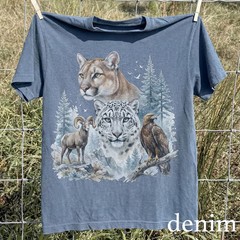 Cougar Mountain Wildlife Graphic Comfort Tee Shirt Nature Animal