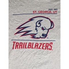District Utah Tech University Trailblazers St George UT Heather Grey T-Shirt XL