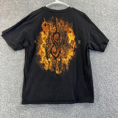 Slipknot Shirt Mens XL Black All Hope Is Gone Flame Graphic Tee Metal Band