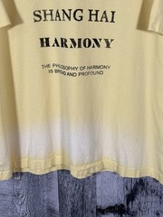 Zara Man Shanghai Edition Yellow T-shirt Size XL Harmony