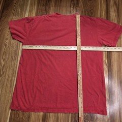 Y2k Shanghai Dragon Shirt Mens XL Red FEIMANTIAN Chinese Characters Graphic Tee