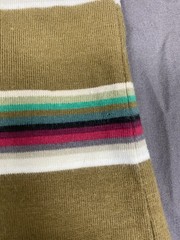Vintage Hang Ten T Shirt Mens Small Multicoloured Striped Logo Casual Surf Skate