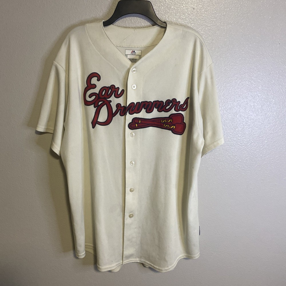 baseball majestic jersey Ear Drummers hip-hop duo Rae Sremmurd.Jersey XL