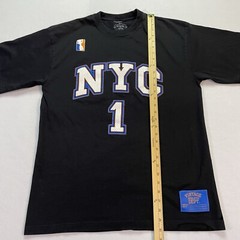 New York City Jersey Shirt Men’s XL Black Vintage Athletic Dept Short Sleeve