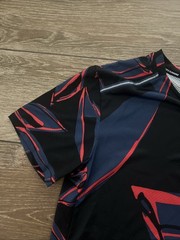 NIKE Dri Fit Miler Running Shirt Rare Black Floral Fiesta CD0124-469 Men’s Small