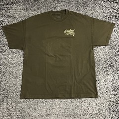 Defend Hawaii Shirt Adult 2XL XXL Army Green Short Sleeve Hawaiian Helmet Casual