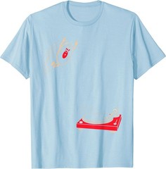 Record Flop | Funny Vinyl Jumping onto Turntable T-Shirt