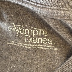 The Vampire Diaries Graphic Shirt Mens XXL Gray Y2K TV Series Rare Tee