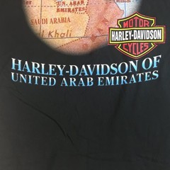 Harley-Davidson T-Shirt Men’s Black 3XL Cotton UAE Map Graphic 2004