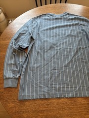 Lacoste Live men’s big logo long sleeve shirt SZ L Blue White