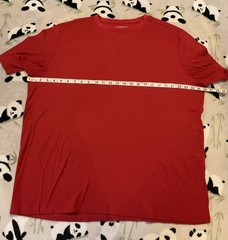 Croft & Barrow Men’s T-Shirt Size 2XL Red Ribbed Short Sleeve