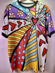 Carnival By Britto Multicolored Men’s Shirt Size L Colorful Artistic Design
