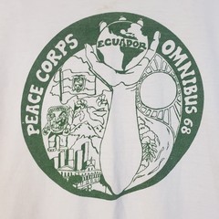 Vintage Peace Corps Omnibus Ecuador 1968 t shirt single stitch Medium Rare!