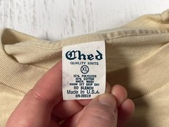 Vintage Italian Sausage Factory Men’s Cream XL Tee Single Stitch Made in USA