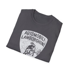 Vintage Distressed Lamborghini Shield T-Shirt Italian Motorsport Miura Countach