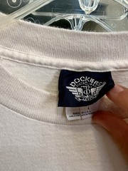 Vintage 90s Dockers Lawn Tennis Graphic Tee Shirt 1993 Levi Strauss Co
