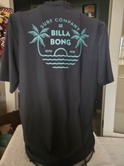 Black Billabong Men’s Short sleeve Loose fit surf shirt upf 50+ XL