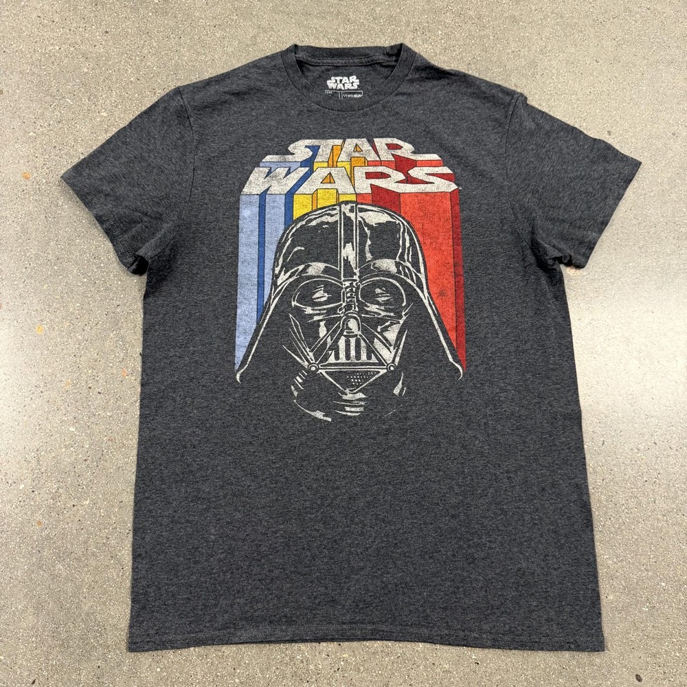 FifthSun Star Wars Lord Darth Vader Retro Spellout Tee Medium M
