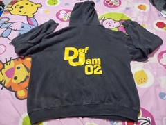 Vintage Def Jam 02 Recordings Hoodie Sweater Pullover Hip hop rap tee Size XXL