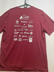 Alleson Athletic Portland Twilight Run shirt adult XL short sleeve burgundy red