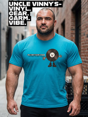 T-Shirt: Keep the Vinyl Alive Ocean Blue T-shirts: Big Boy sizes Large – 6x