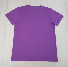 RUGBY WORLD CUP FRANCE 2023 MENS SIZE L PURPLE COTTON T-SHIRT EMBROIDERED LOGO