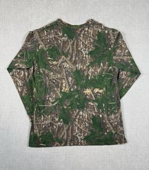 Mossy Oak Shirt Mens XL Camo Long Sleeve Pocket Hunting Outdoors Real Tree Style