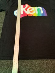 Barbie Ken Shirt Mens Medium Rainbow Retro Logo Mattel Kenough Movie Club Doll