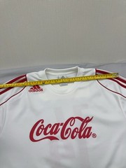 Adidas Soccer Jersey Mens White Size M Short Sleeve Red Striped