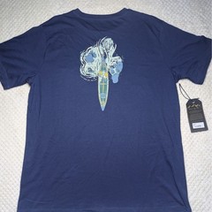 United By Blue Mens Pocket T Shirt Large L Navy Blue 100% Organic Cotton Oars