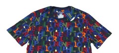 Polo Ralph Lauren Men’s Navy All Over Stacked Logo Print Crew-Neck Sleep T-Shirt