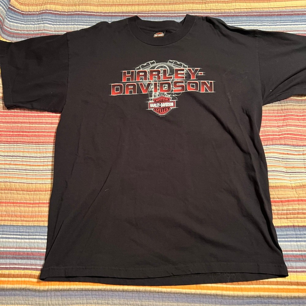 Harley Davidson T-Shirt Mens 2XL Black Riders Birmingham AL Motorcycle Tee