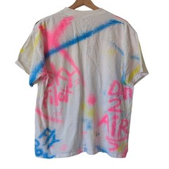 VTG 80s 90s Graffiti Spray Paint Basketball BIG Large T-Shirt All Over Print