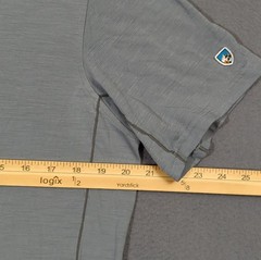 Kuhl T-Shirt Men’s L Gray Short Sleeve Merino Wool Blend Performance Outdoor