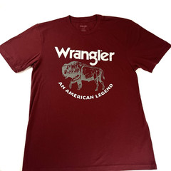 Wrangler Buffalo Bison T-shirt Small Cotton/Polyester Blend Super Soft Retro