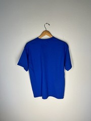 Hanes Heavyweight 50/50 Blank T-Shirt M Royal Blue Y2K Vintage Made in Honduras