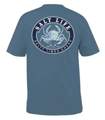 Salt life, Buoyant Crab, Short Sleeve Men’s Graphic TShirt, Med, Lg, XL, or 2XL