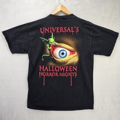 Vintage Universal Studios 1997 Halloween Horror Nights Shirt XL Black Eye 90s