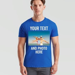 Personalised Unisex T Shirt Custom Print Your Own Photo Design And Text