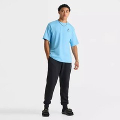 Men’s Jordan Brooklyn Swoosh Logo T-Shirt – Blue Chill Black II2337-497