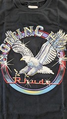 Rhude Notting Hill Eagle Tee M Vintage Black Boxy Fit Graphic T-Shirt Luxury